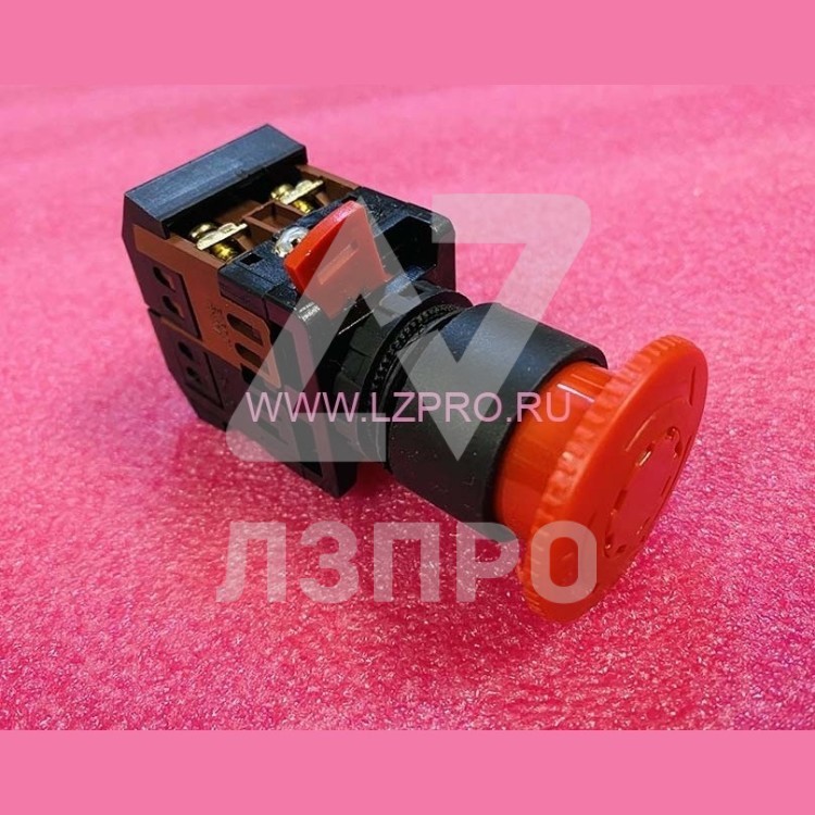 Кнопка AE-22 “Грибок” с фиксацией красный d22мм 230В 1з+1р TDM SQ0704-0018
