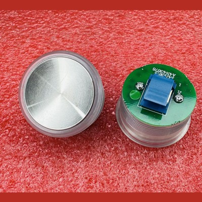 Кнопка (подсветка зеленый ореол, шлифованная, AMP разъем для MCS220, пр-во Ки...