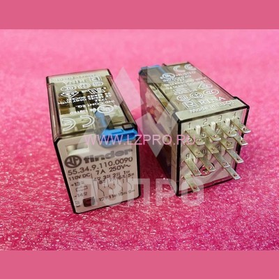 Реле промежуточное 110V DC 7A 55.34.9.110.0090 Finder